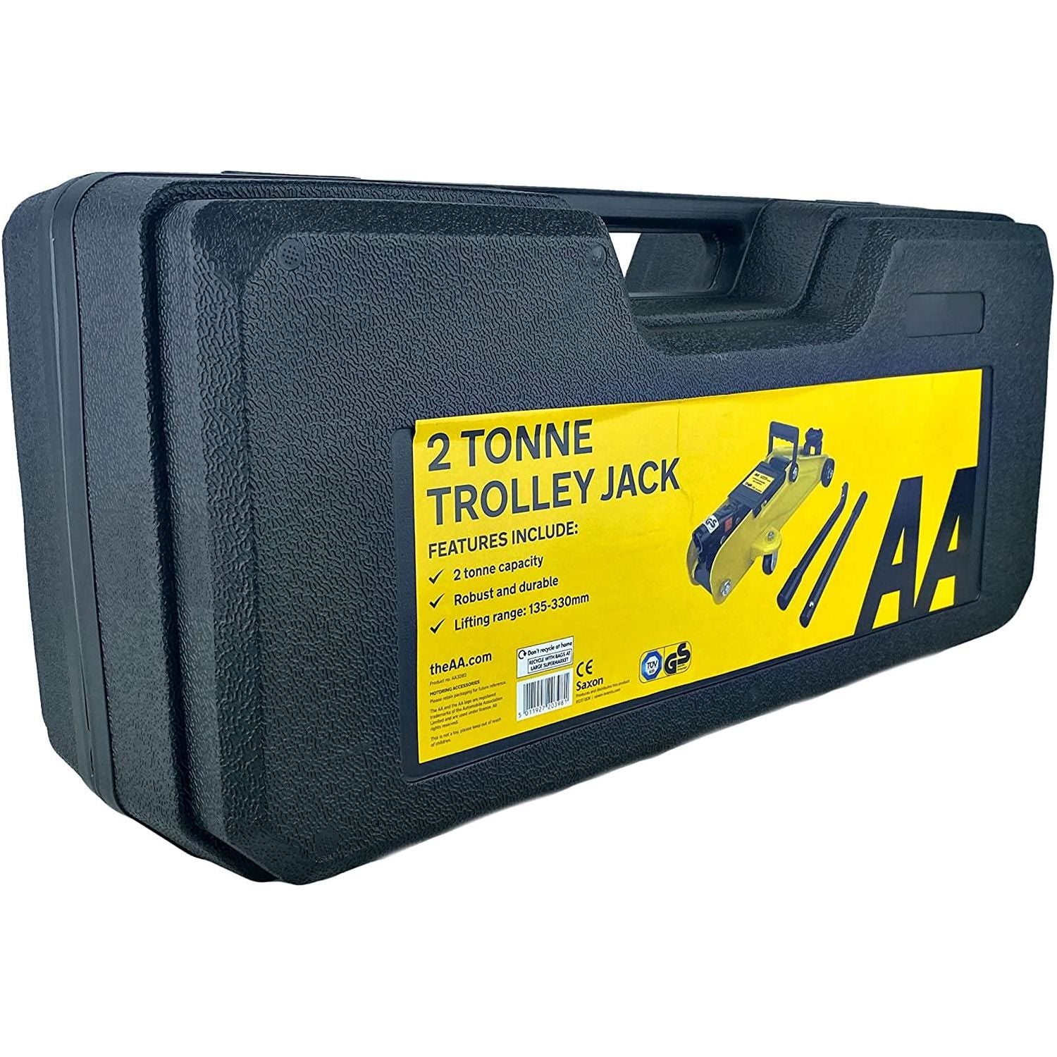 AA 2 Ton 2T Hydraulic Floor Trolley Jack Quick Lifting Heavy Duty Car Van