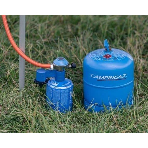 Campingaz Twin Connection CV/R Regulator Kit With Gas Hose and Clips for CV470 R907 & R904