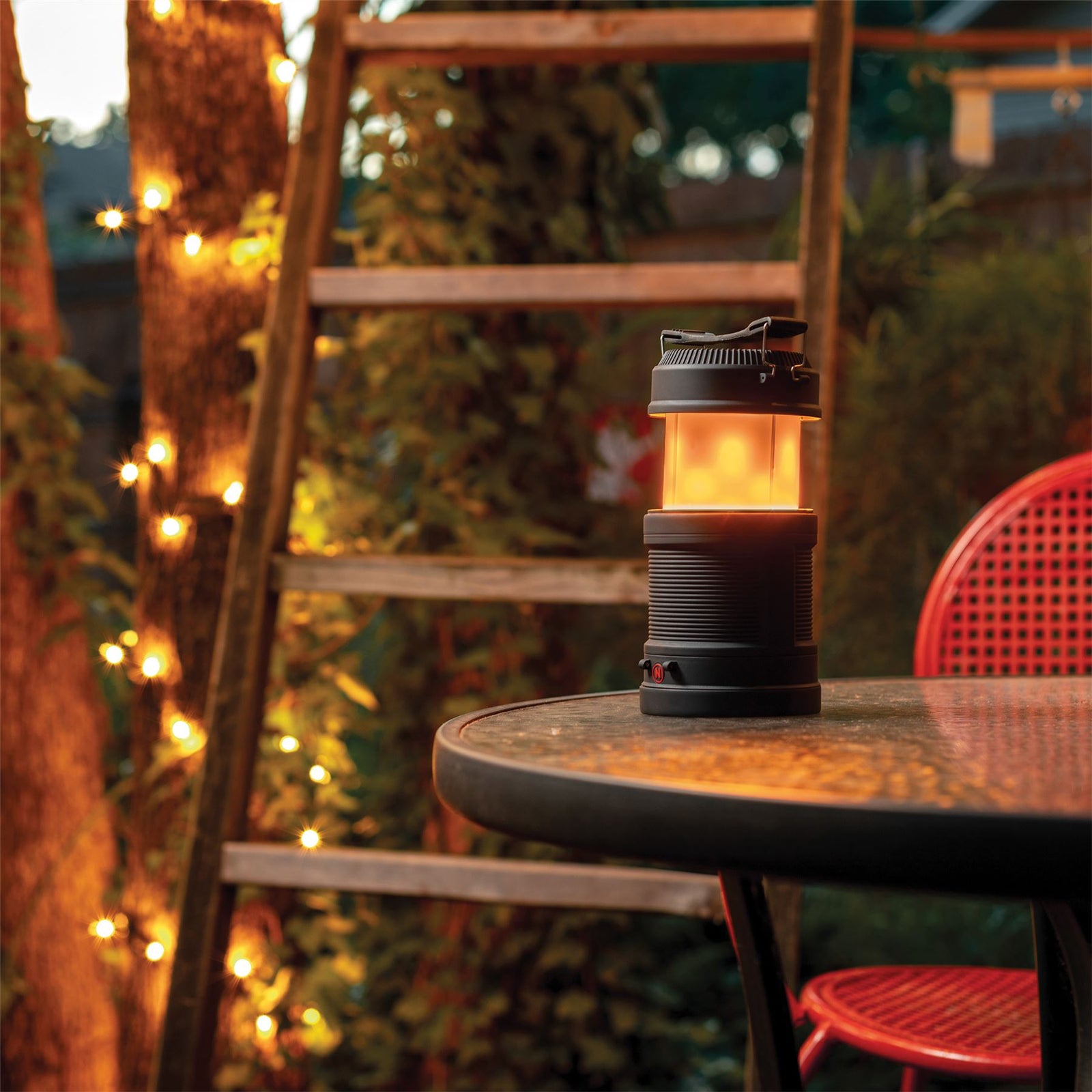 Big poppy flaslight and flame effect lantern NE6908