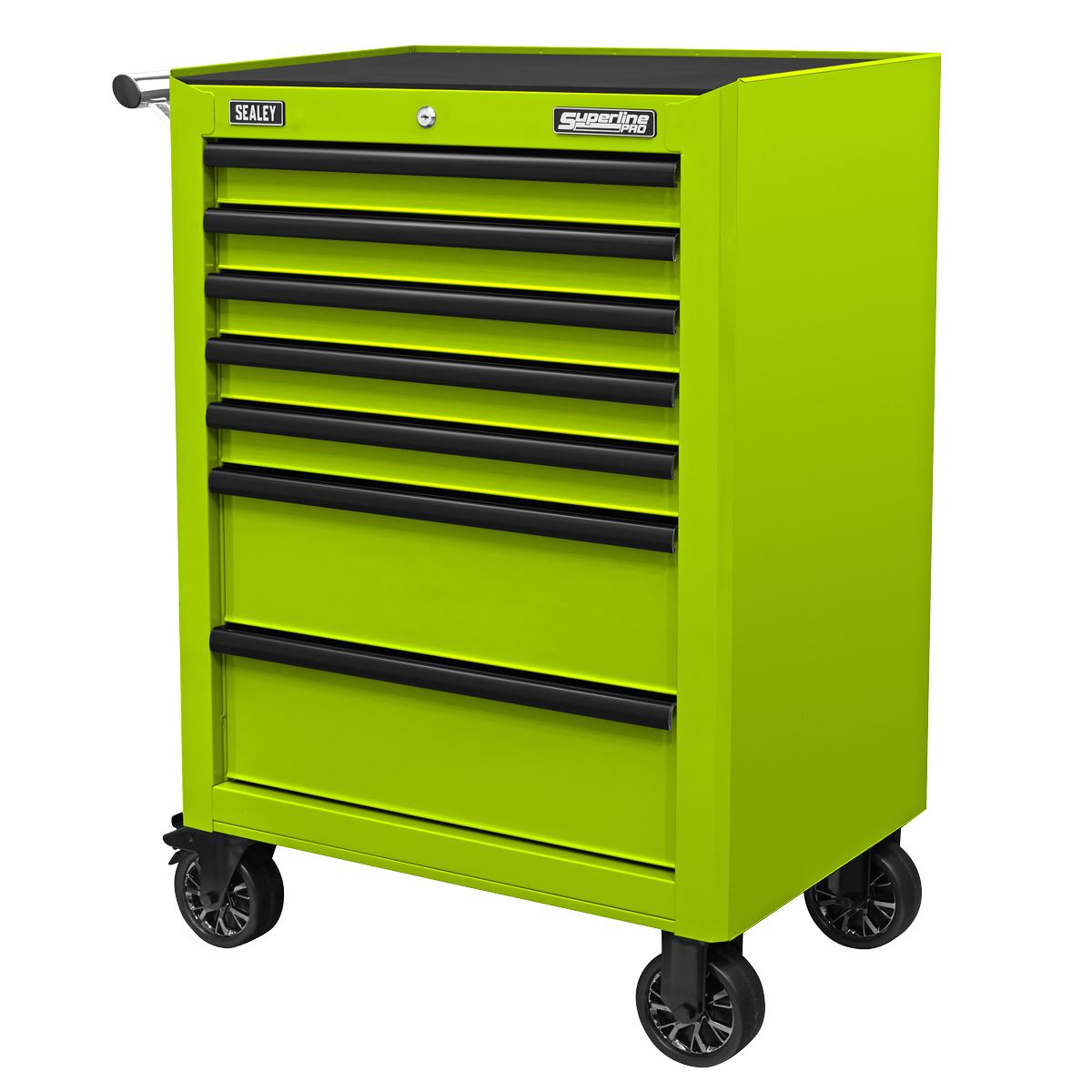 Superline Pro Superline PRO Rollcab 7 Drawer - Green/Black AP26479THV