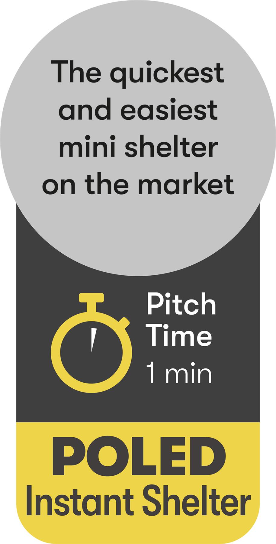 Quest Screen House 4 Mini pop up Gazebo Grey