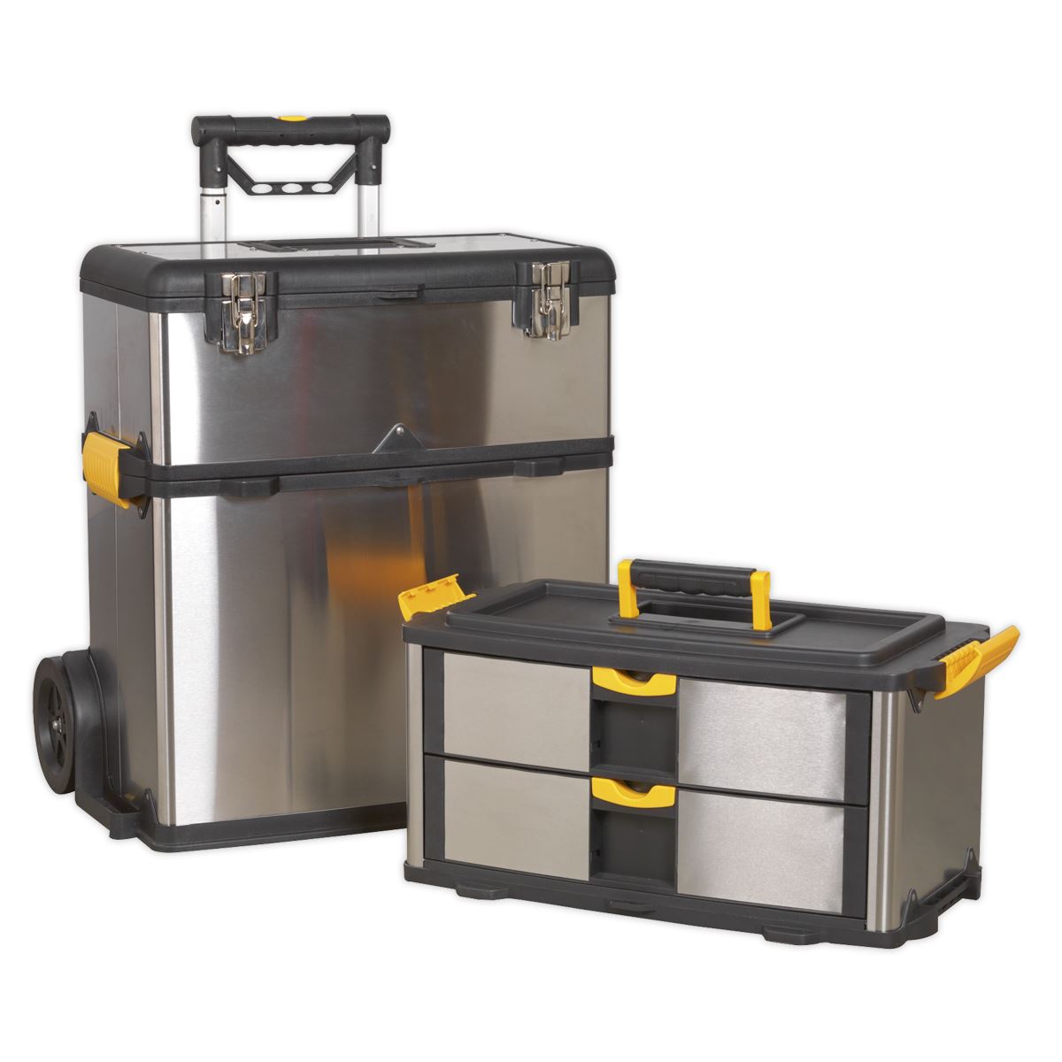 Sealey Mobile Stainless Steel/Composite Toolbox 3 Compartment AP855