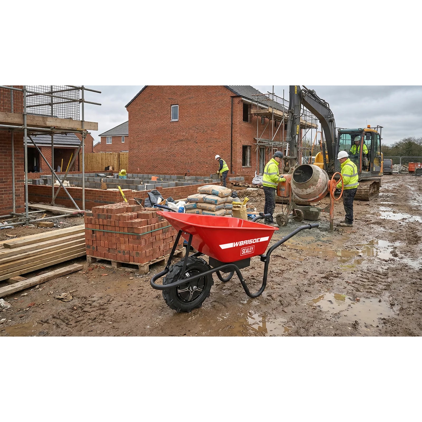 Sealey Electric Wheelbarrow WBR150E 150kg Capacity