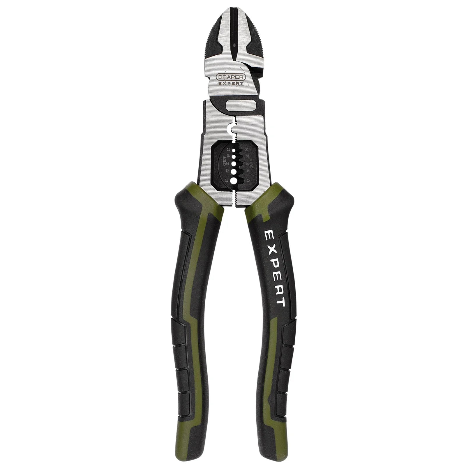 Draper Expert Side Cutters with Wire Stripper, 200mm - PL-EX/SCWS-200