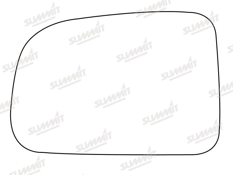 Summit Stick-On Standard Mirror Glass fits Honda HRV 99 on LHS