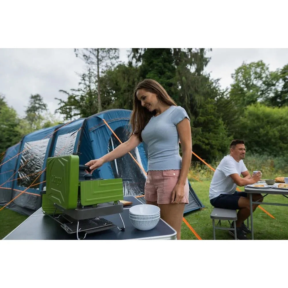 Vango Alfresco 8 Piece Dining Set 8 Pcs Deep Grey