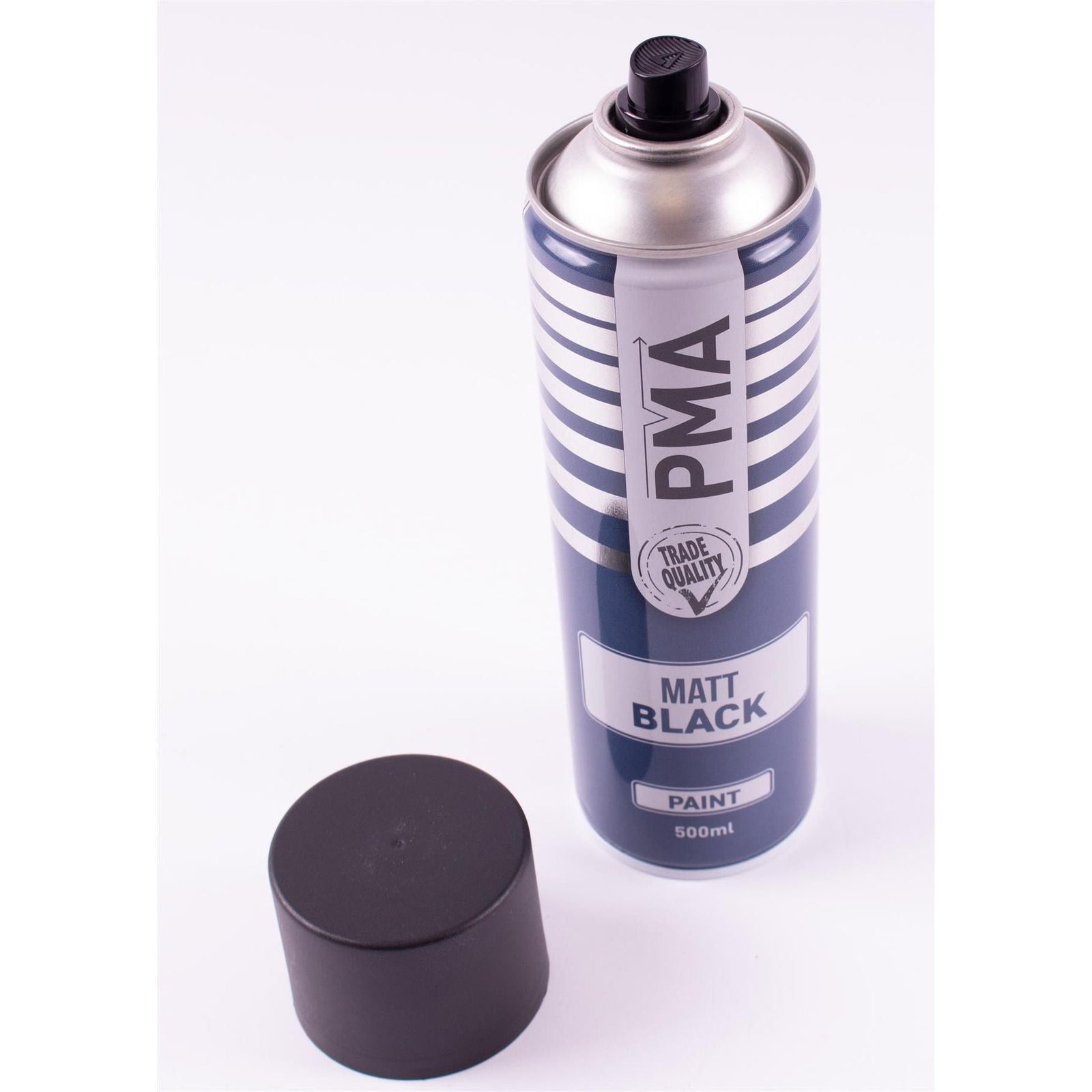 6x PMA Professional Matt Black 500ml Spray Paint High Coverage