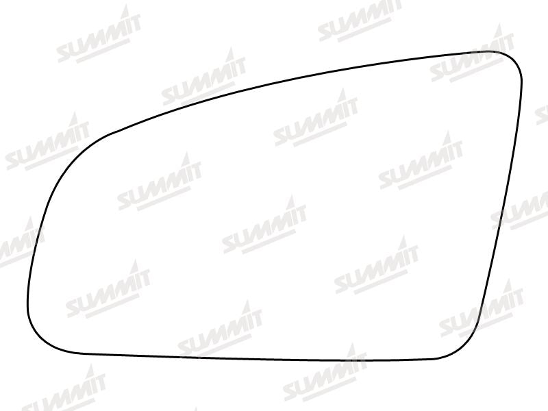 Summit Stick-On Standard Mirror Glass fits Audi A4 01 on LHS