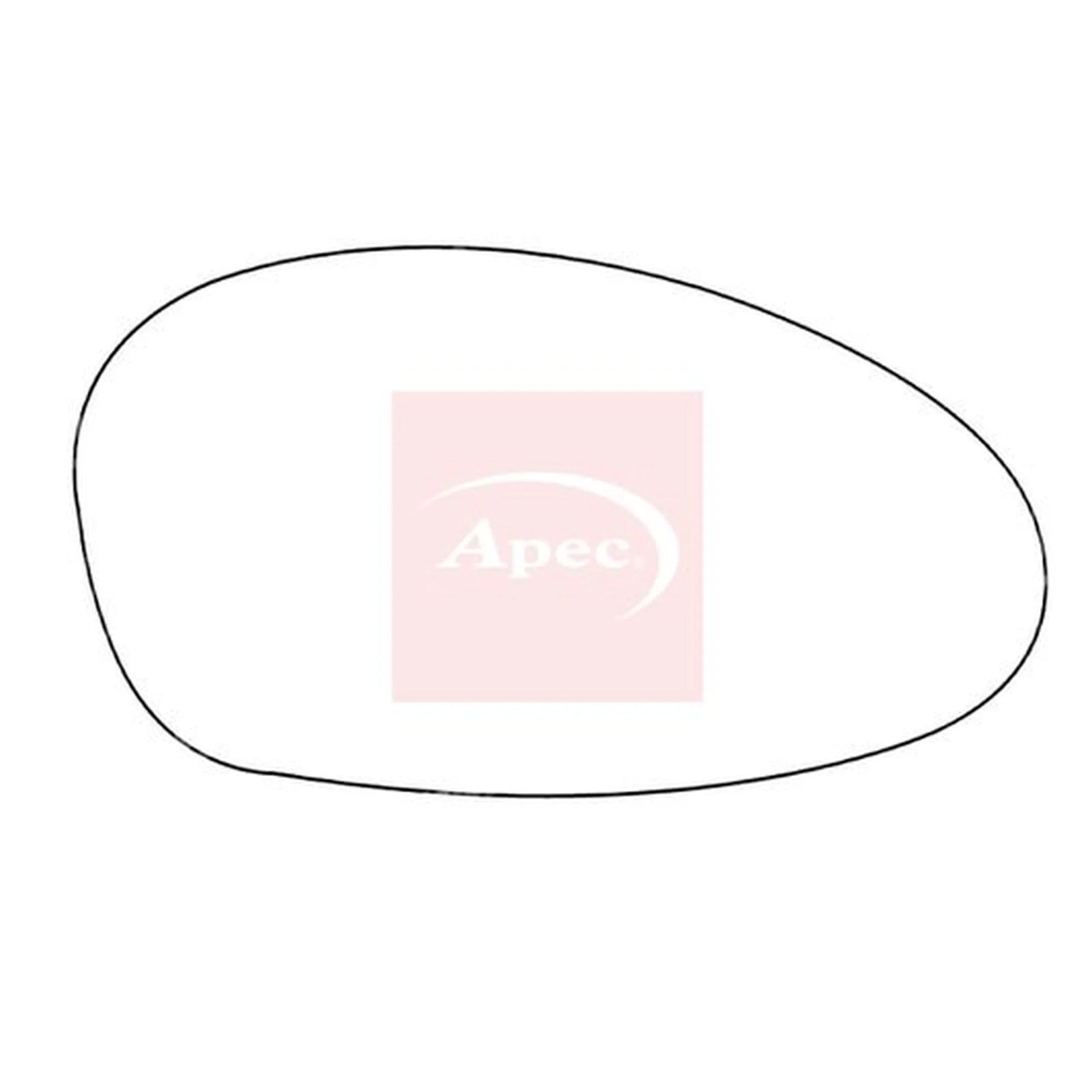 Apec Exterior Wing Mirror Glass Right AMS2102