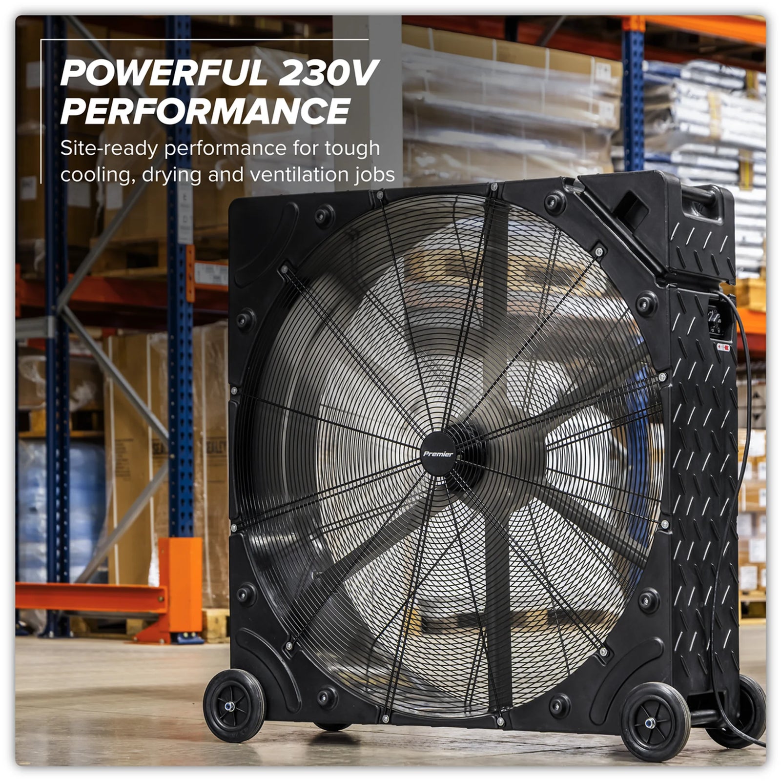 Sealey Premier 42" High Velocity Drum Fan HVD42PM 320W 3-Speed