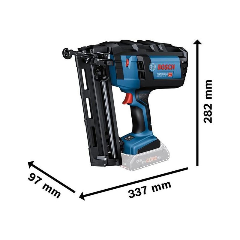 Bosch GNH 18V-64 M Professional Brad Nailer 18V Bare Unit