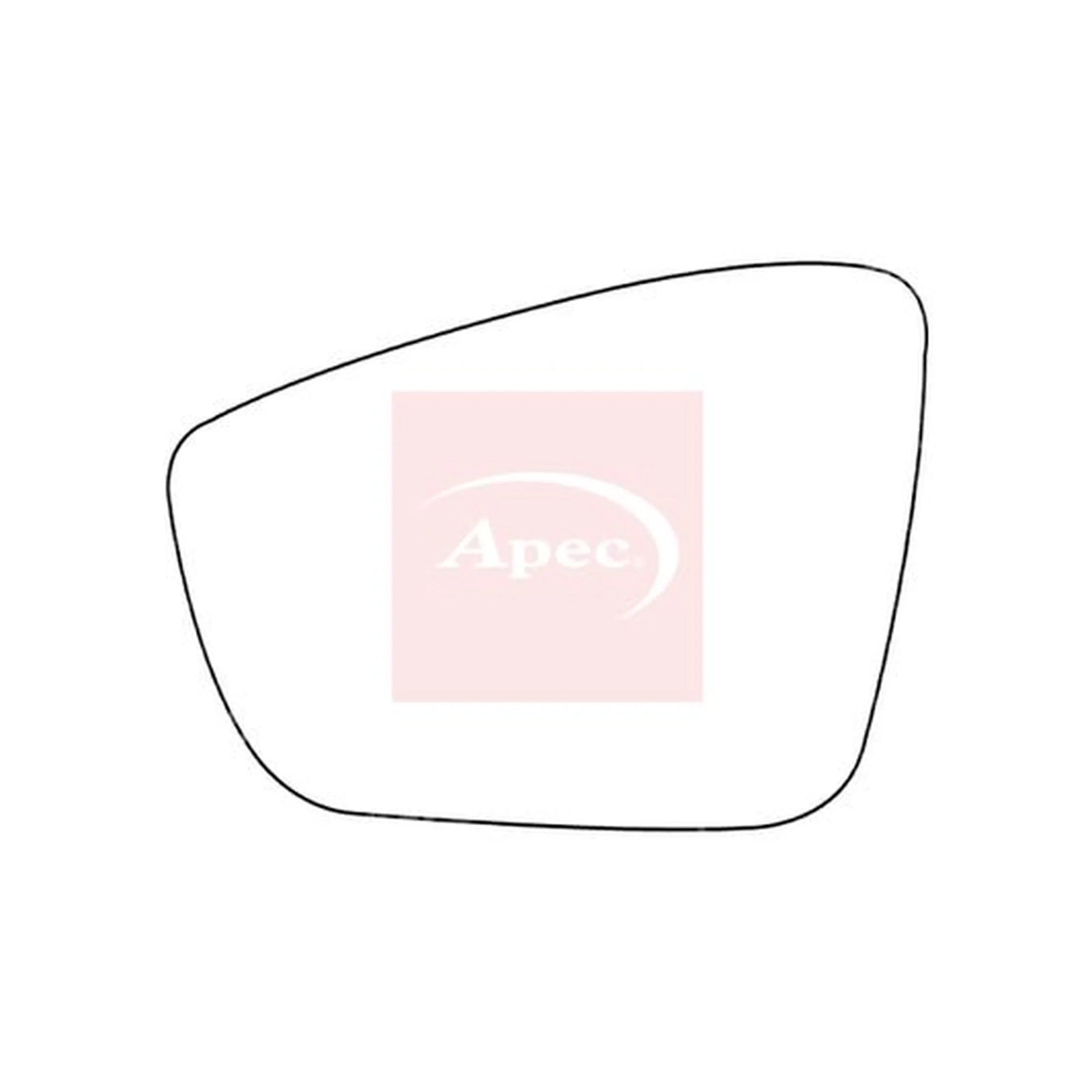 Apec Exterior Wing Mirror Glass Left AMS2323
