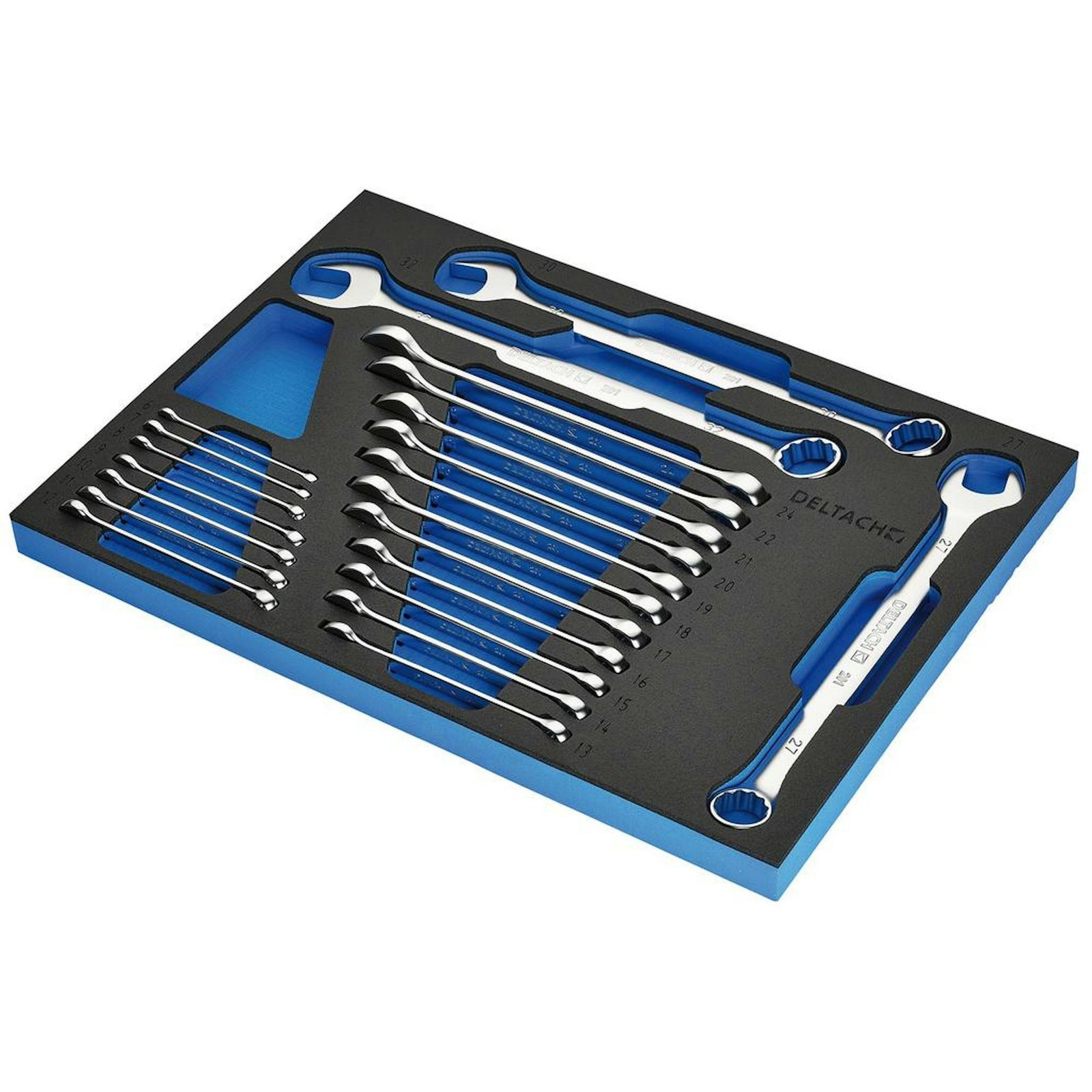 BUNKER Open End Spanner Set in EVA Foam Inlay (21 Piece) - DELTACH-561005