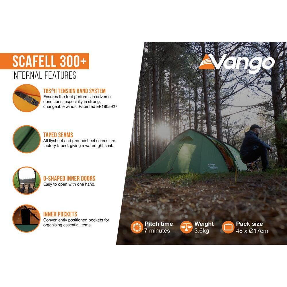 Vango Scafell 300 Plus Tent Pamir Green