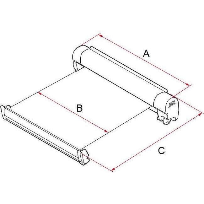 Fiamma F45 S Winch Awning Wind Out 400 Polar White Case Evergreen Fabric
