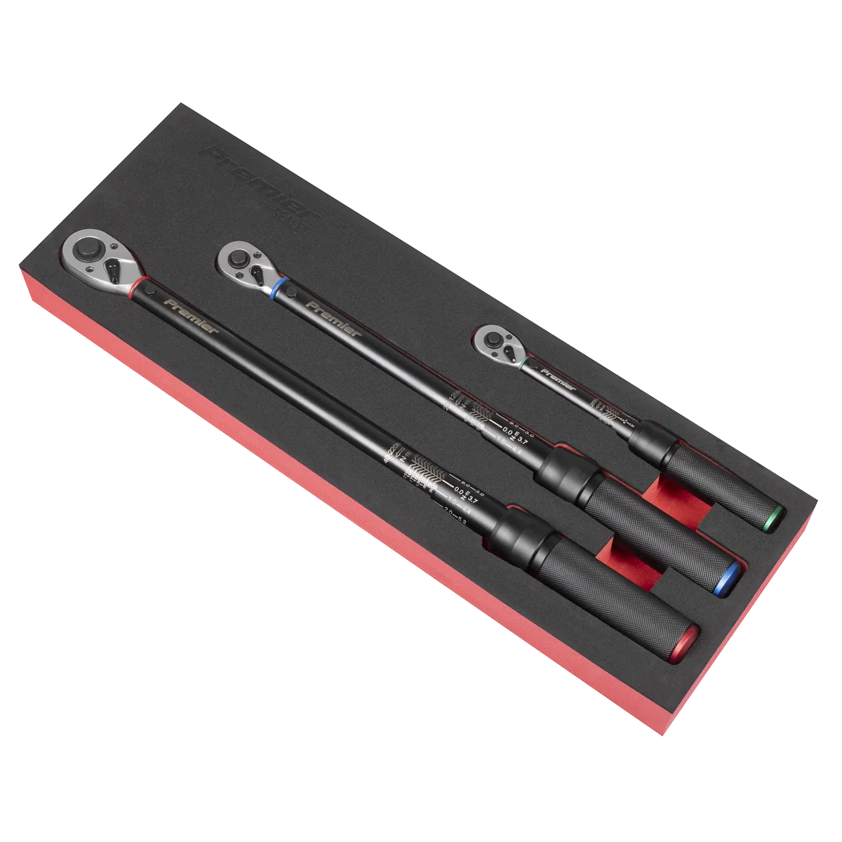 Sealey Premier Black Torque Wrench Micrometer Set 3 Piece 5-220Nm