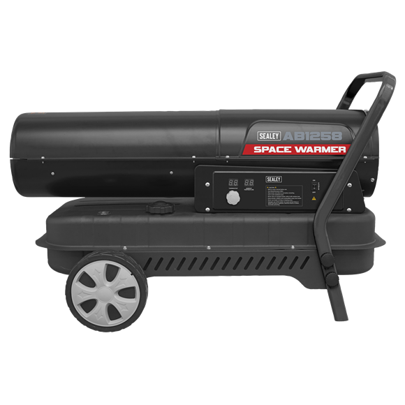 Sealey Space Warmerï Paraffin/Kerosene/Diesel Heater 125000Btu/hr with Wheels