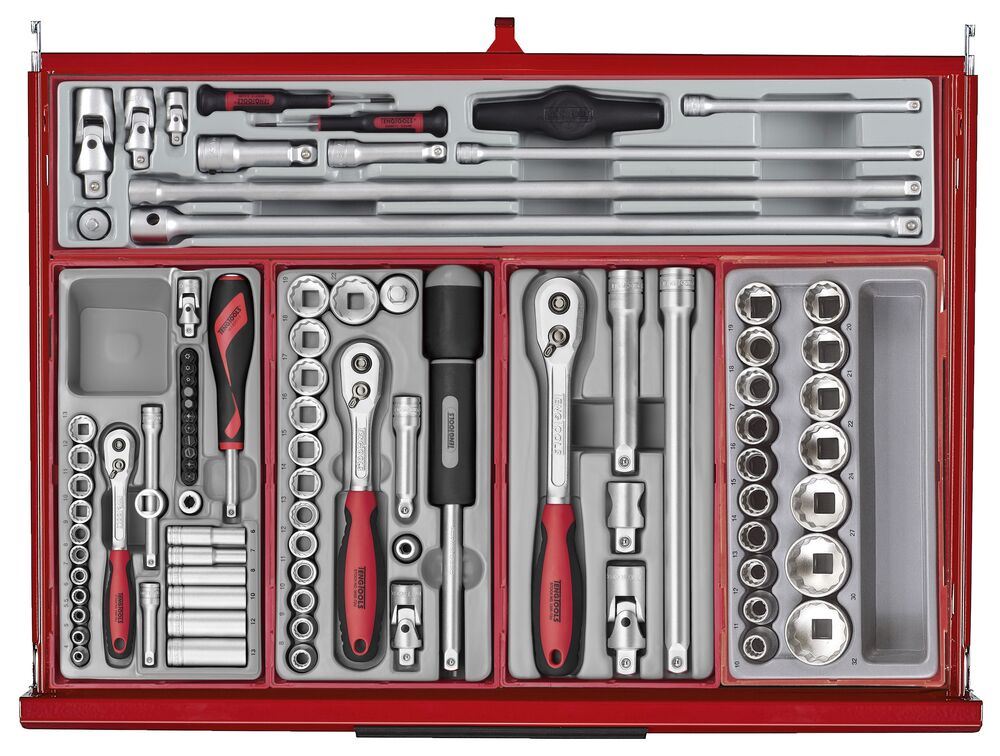 Teng Tools 53" PRO35™ Monster stack tool kit 1295 pieces red