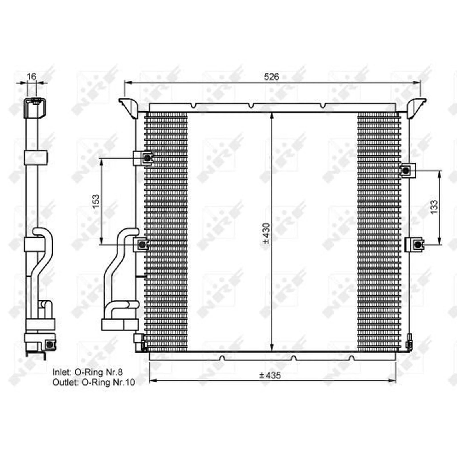 NRF Air Conditioning Condenser 35586