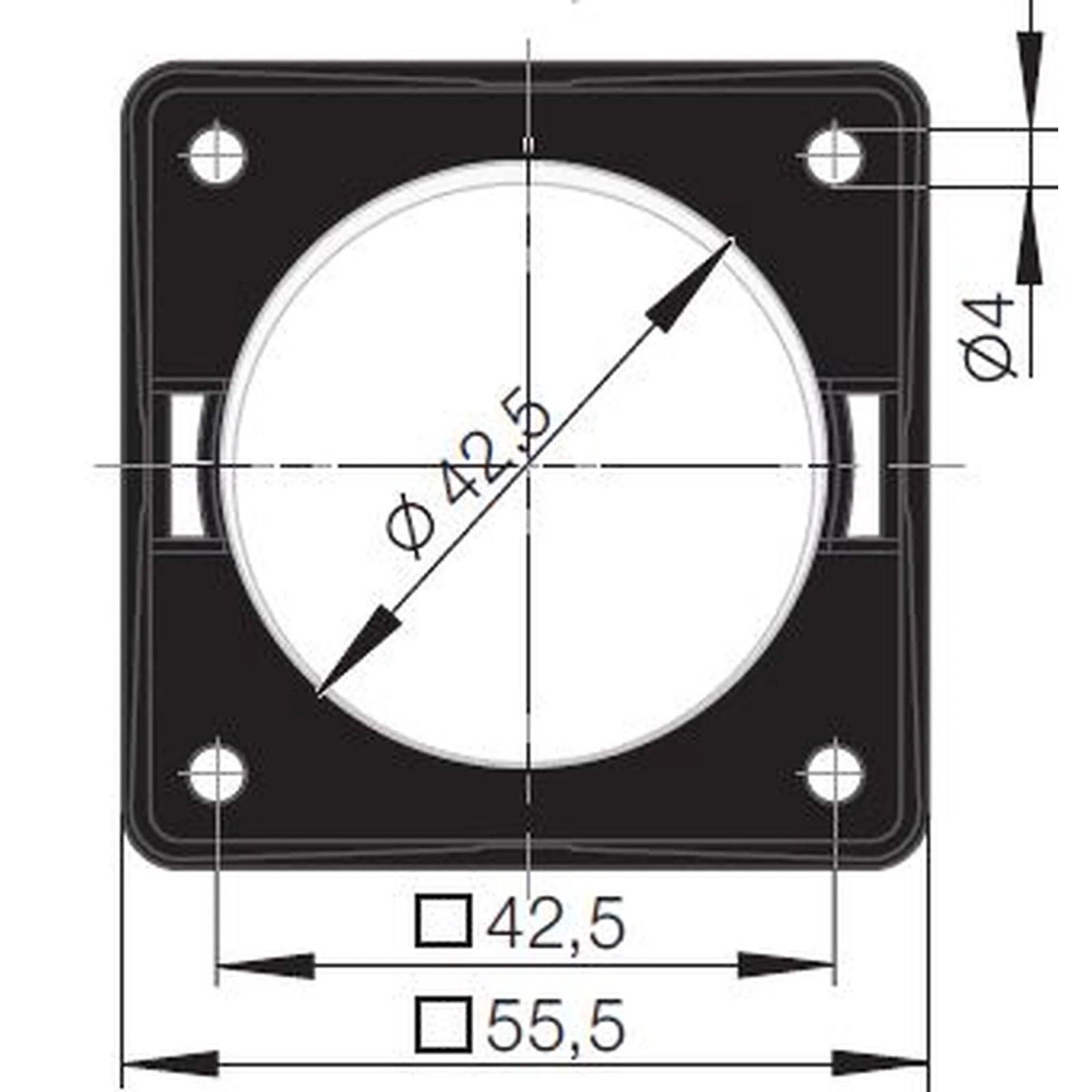 Berker 12V Cigar Power Socket Outlet - 20A Anthracite Finish