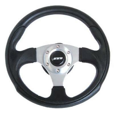 320mm Black Leather Steering Wheel + Boss fits Citroen XM Break 1989>