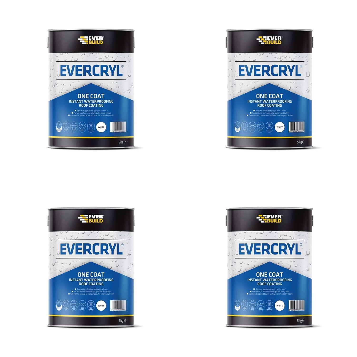 Everbuild Sika Evercryl® One Coat White 5kg - 851555