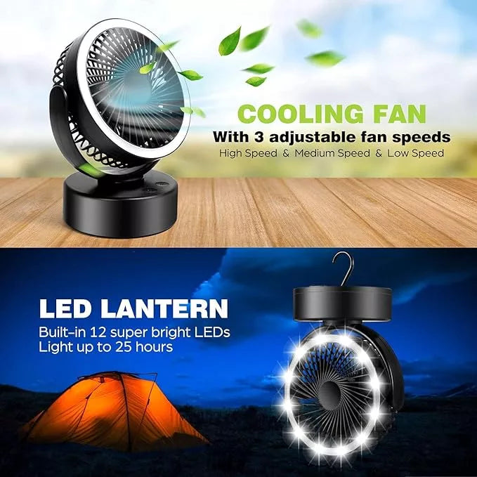 Camptech Luna 2 In 1 LED Light & Fan
