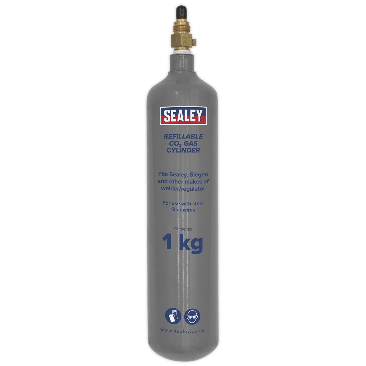 Sealey Gas Refill Carbon Dioxide 1000g CO2/1KG/REFIL