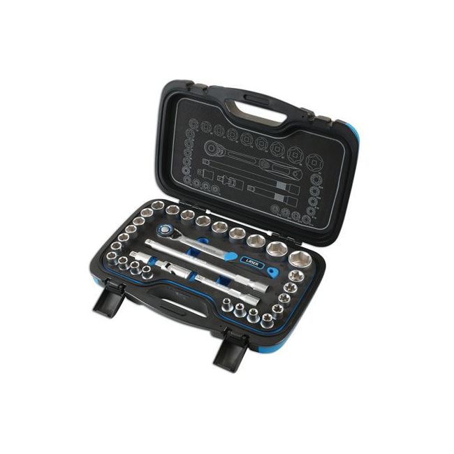Laser Socket Set 1/2"D 31pc 6920