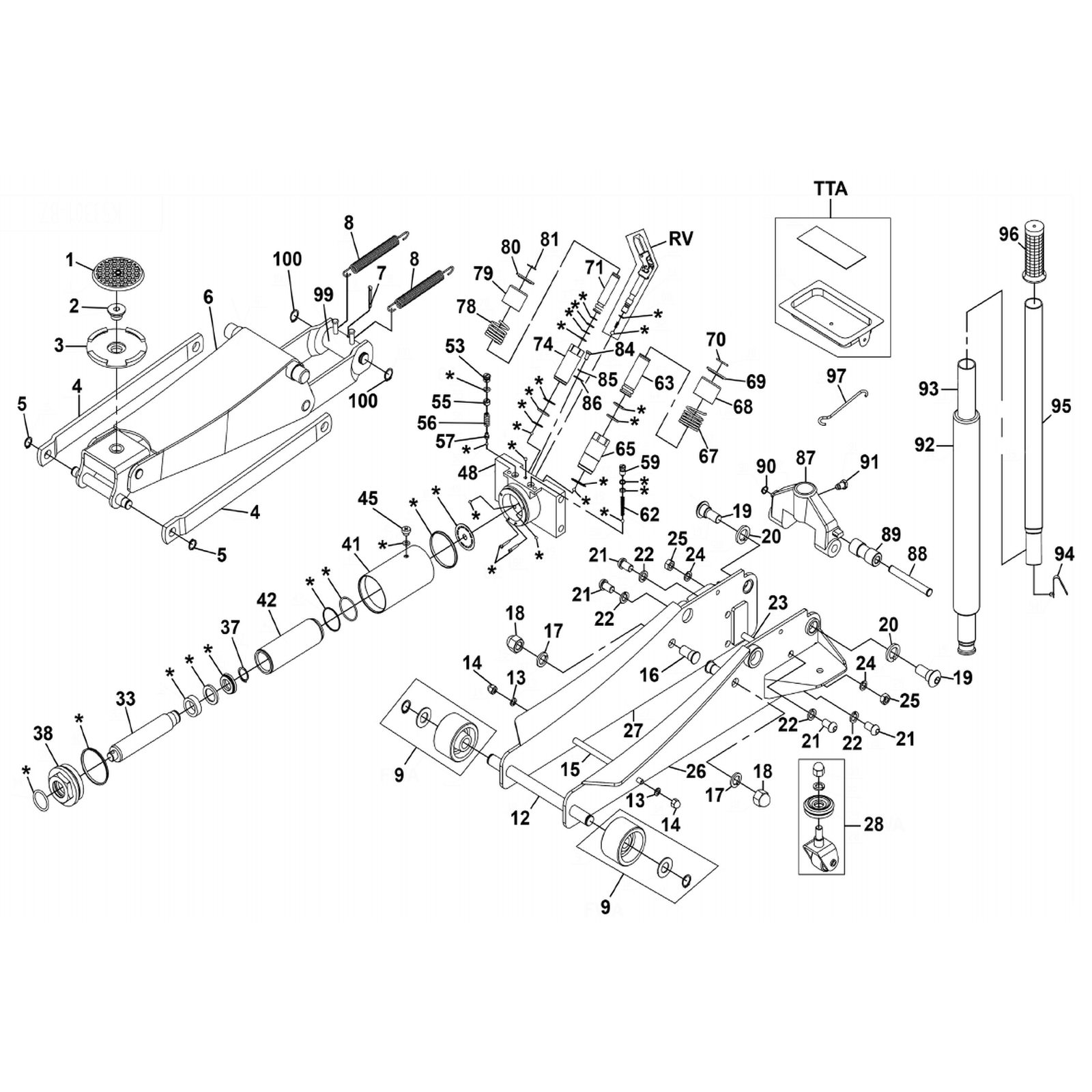 Sealey Button head socket screw 4040A.20