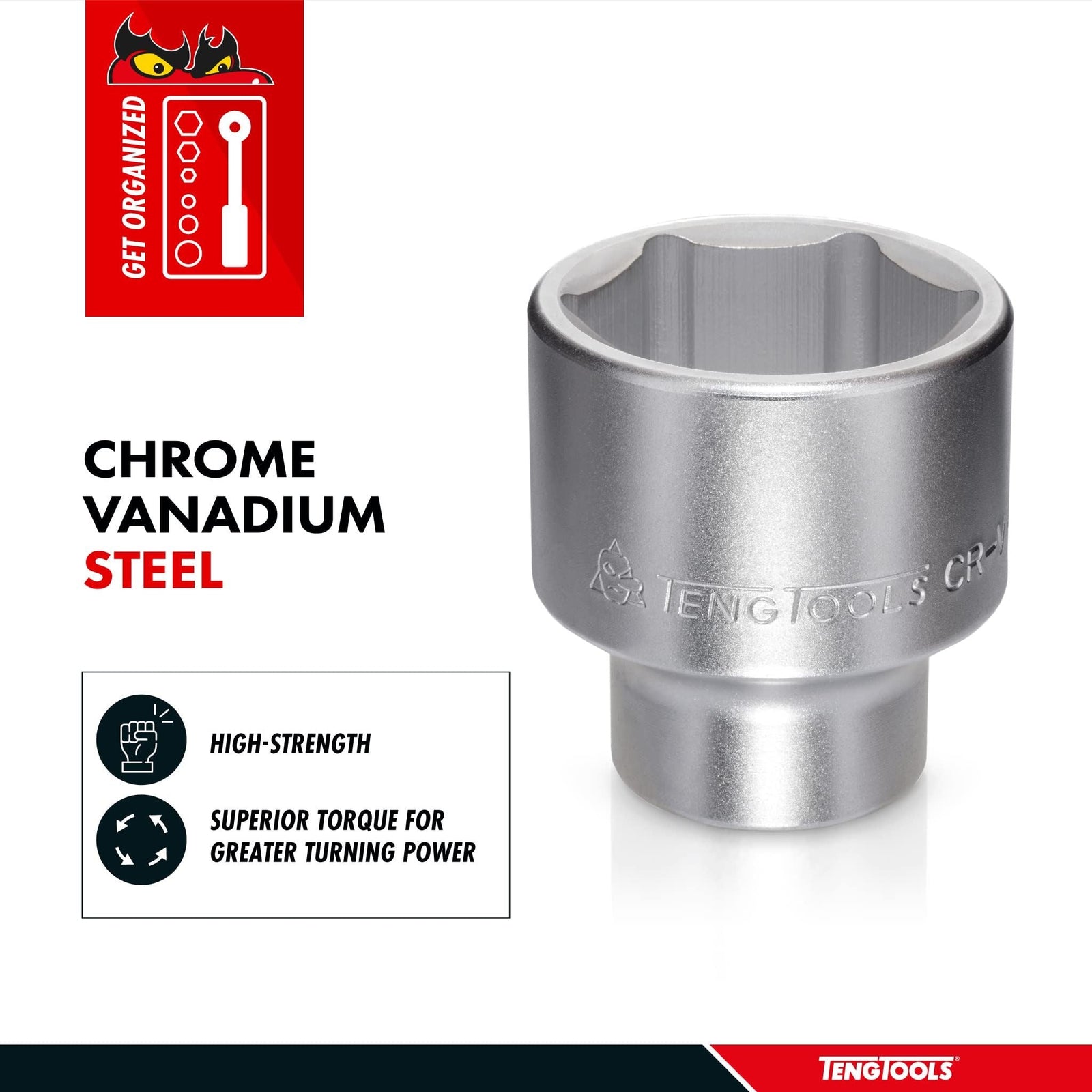 Teng Tools 3/4" Socket 6 pt Metric 19mm