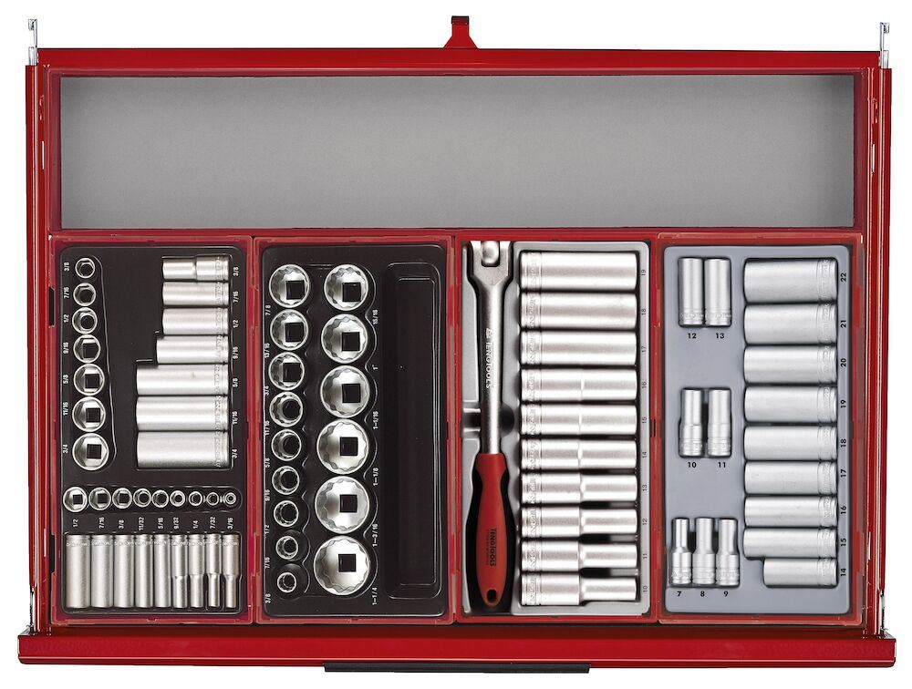 Teng Tools 53" PRO35™ Monster stack tool kit 1295 pieces red