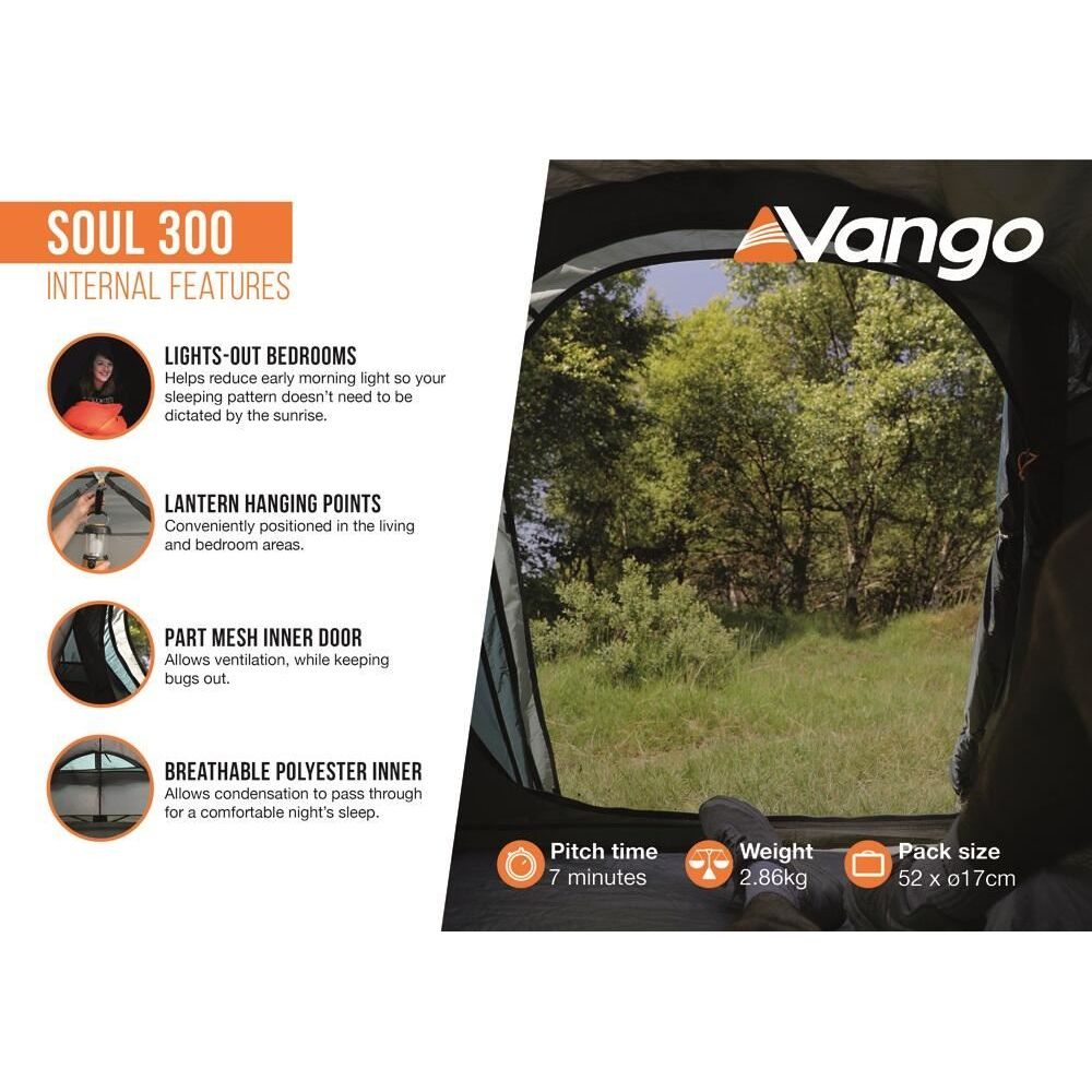 Vango Soul 300 Tent Deep Blue