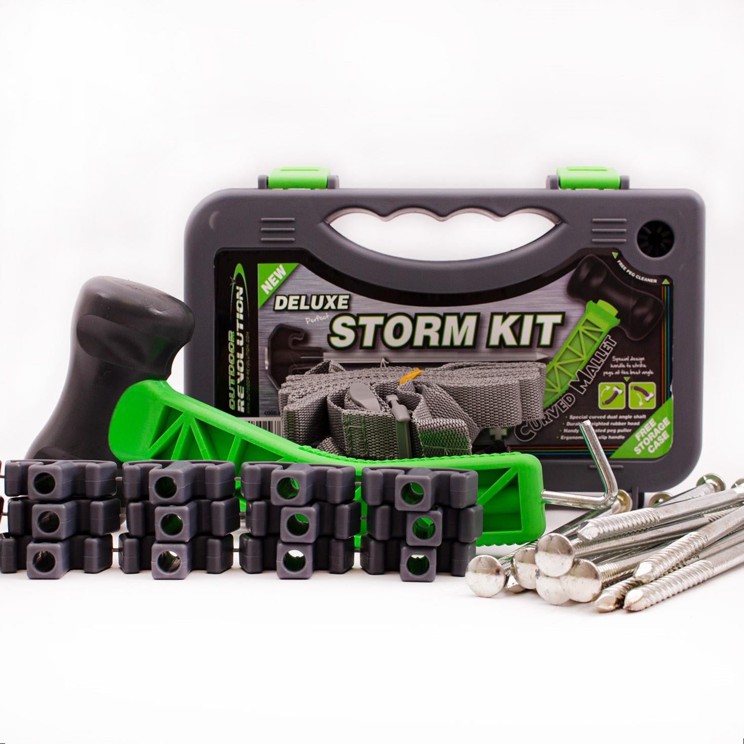 Outdoor Revolution Deluxe Storm Kit w Screw Pegs Extra security tent or awning