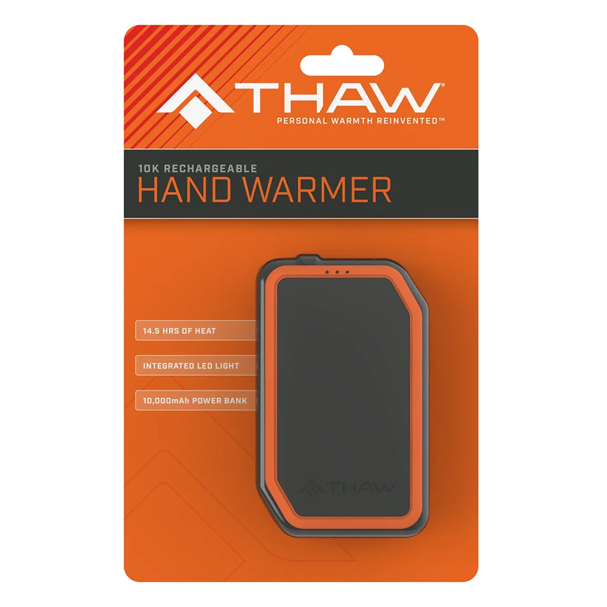 Thaw Rechargeable Handwarmer 10000mAh with Integrated Light
