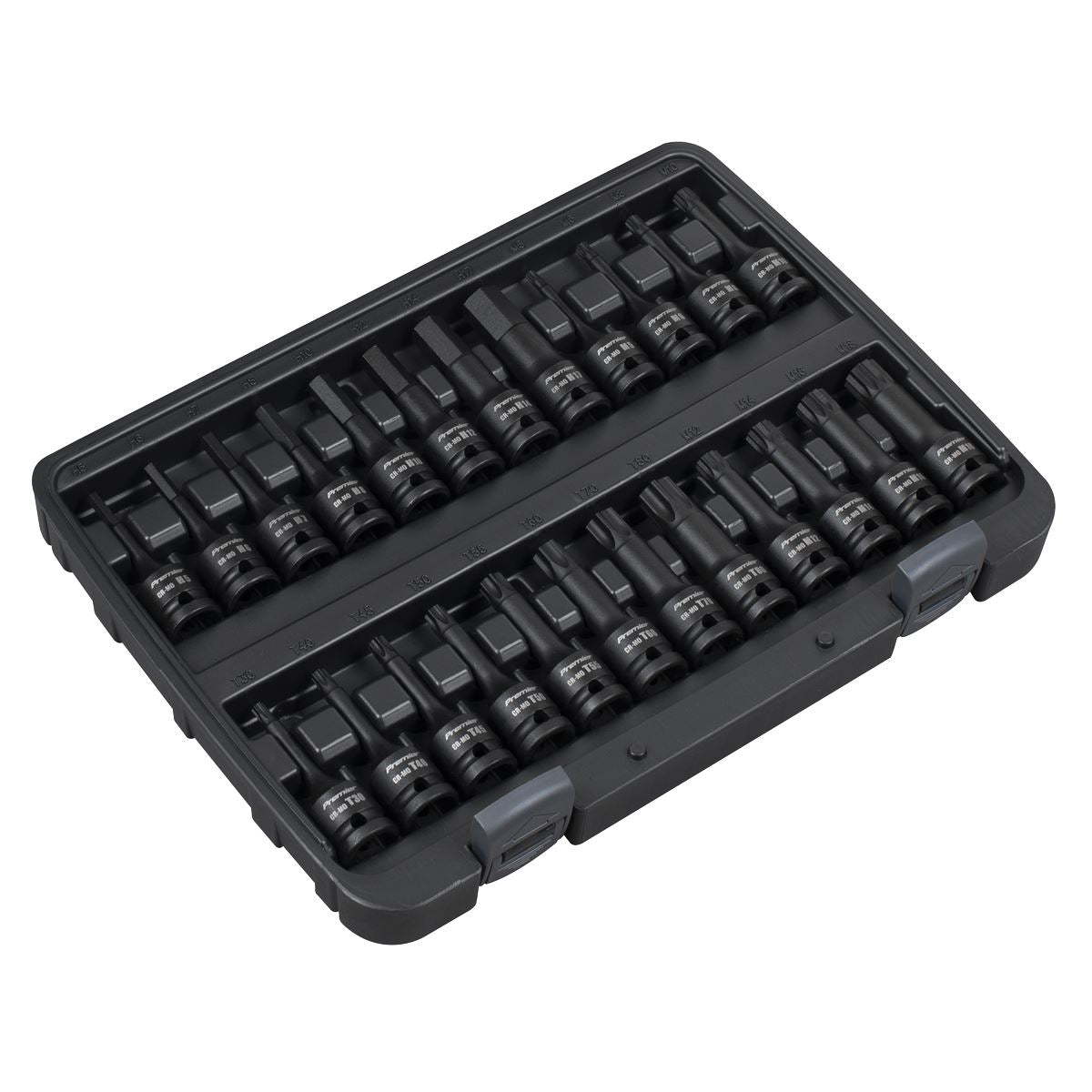Premier Hex/TRX-Star*/Spline Impact Socket Bit Set 1/2"Sq Drive 24pc
