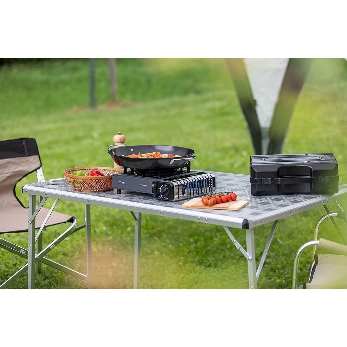 Campingaz Bistro 3 Grey Camping gas stove with Griddle
