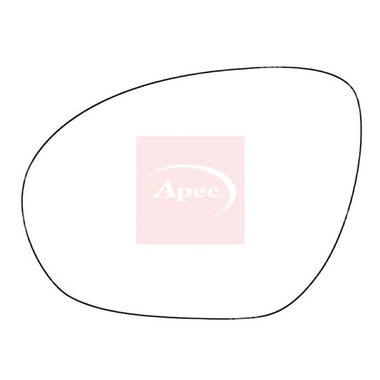 Apec Exterior Wing Mirror Glass Left AMS2151