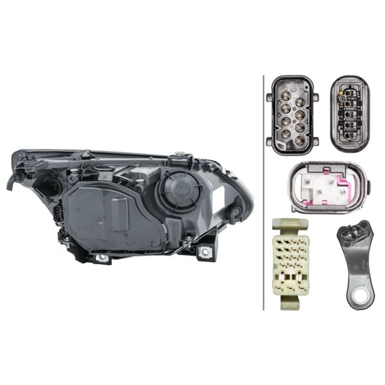 Hella Headlight Headlamp D2S/H7 Left 1EL 160 287-011