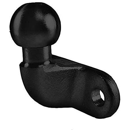 Towball Black Standard 50mm Heavy Duty E Approved Hitch Head Tow 90mm Fixings