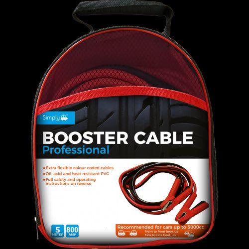 800 AMP 5m Professional Car Jump Leads Cables Heavy Duty Battery Starter Booster Van Truck