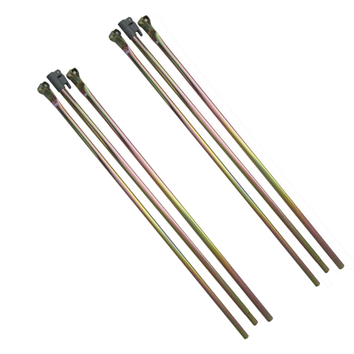 2 x Camptech Large Universal Full Awning Steel Veranda Bar Poles Adjustable 2.75m - 3.55m (Size 14-19)