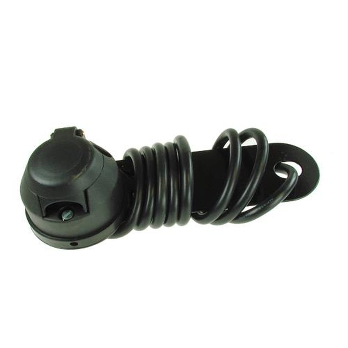12n Pre-wired 7pin Socket & Back Plate With 2m Cable Bk