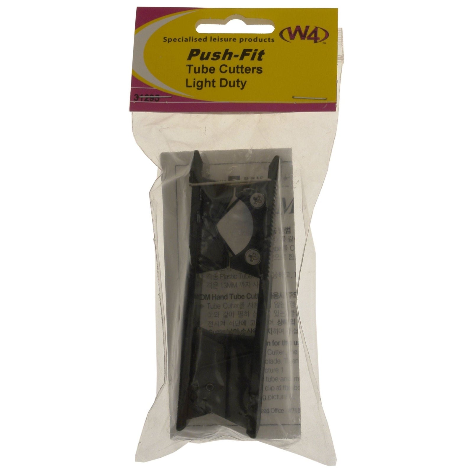 W4 Pushfit Tube Cutters-L/Duty 31295