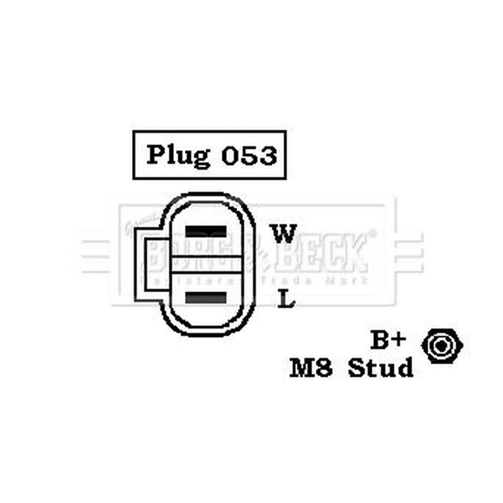 Borg & Beck Car Alternator 12V BBA2162