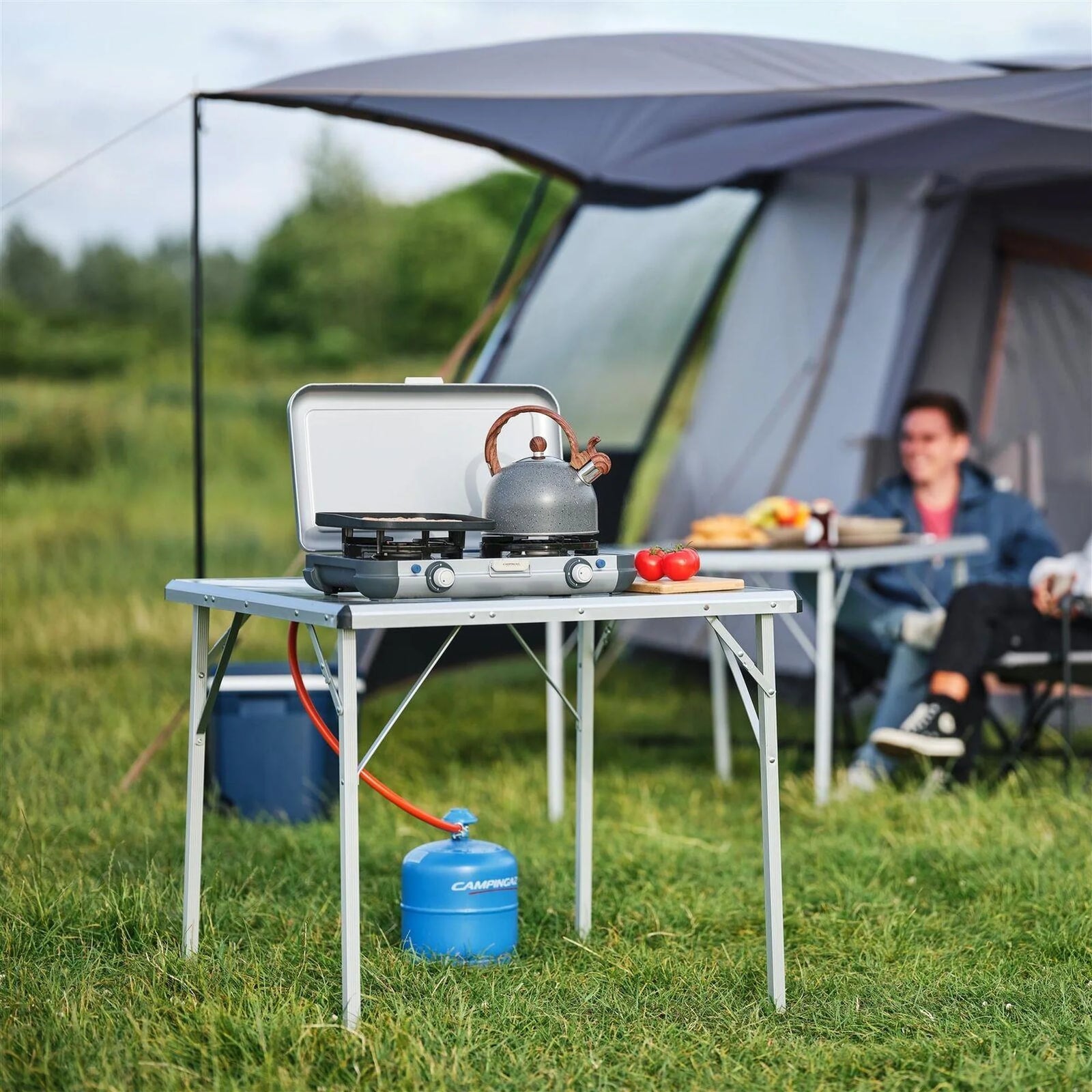 Campingaz Camping Kitchen 2 Grill & Go Double Burner Portable Stove