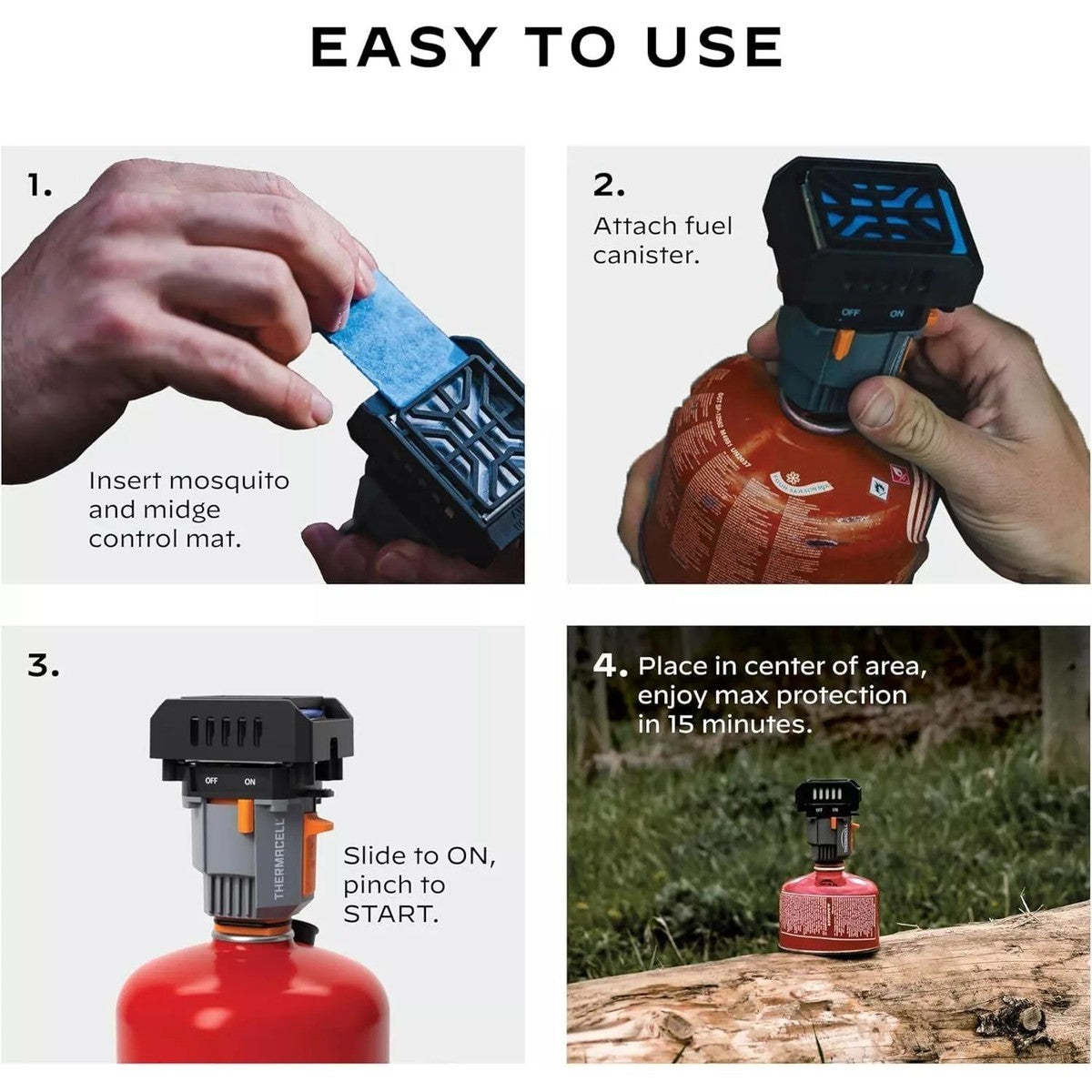 Thermacell Backpacker Mosquito Repeller 15ft Exclusion Zone Camping & Outdoors