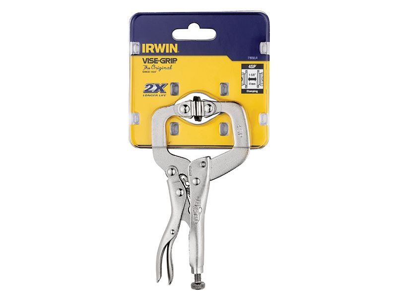 Irwin® Vise-Grip® 4SP Locking C-Clamp Swivel Pad 100mm (4in)