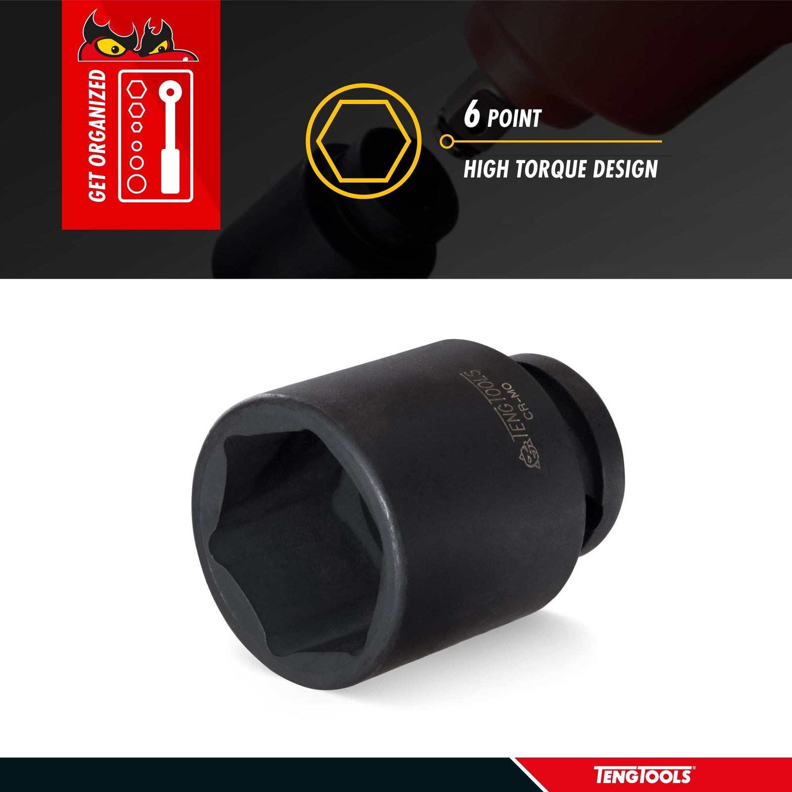 Teng Tools 1/2" Impact Socket DIN AF 3/8"