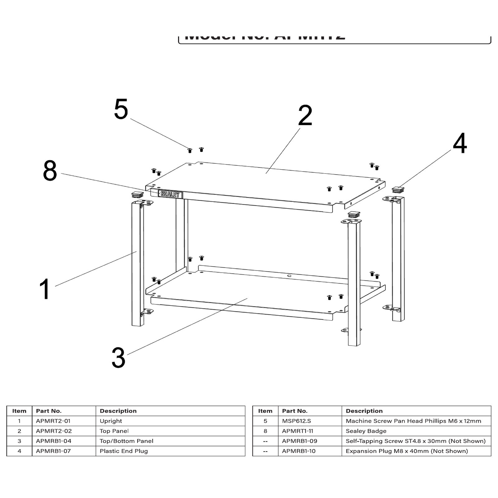 Sealey Upright APMRT2-01